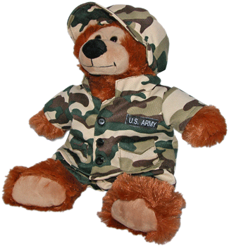 army teddy bear